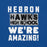Close-up view of Hebron High School Hawks Royal Blue Premium Unisex T-shirt 231
