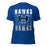 Hebron High School Hawks Royal Blue Premium Unisex T-shirt 233