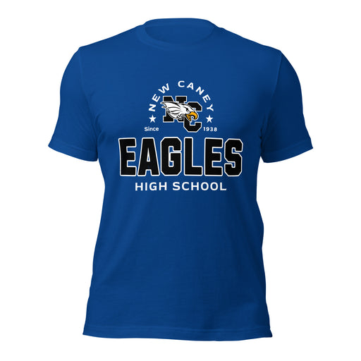 New Caney High School Eagles Royal Blue Premium Unisex T-shirt 222