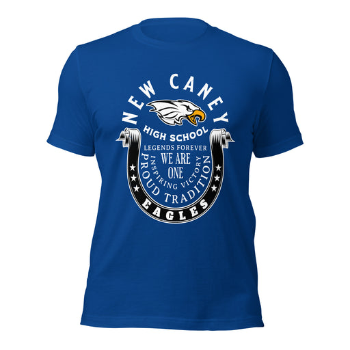 New Caney High School Eagles Royal Blue Premium Unisex T-shirt 229
