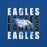 Close-up view of New Caney High School Eagles Royal Blue Premium Unisex T-shirt 233