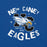 Close-up view of New Caney High School Eagles Royal Blue Premium Unisex T-shirt 228