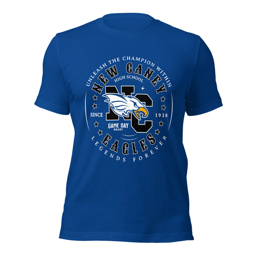 New Caney High School Eagles Royal Blue Premium Unisex T-shirt 214