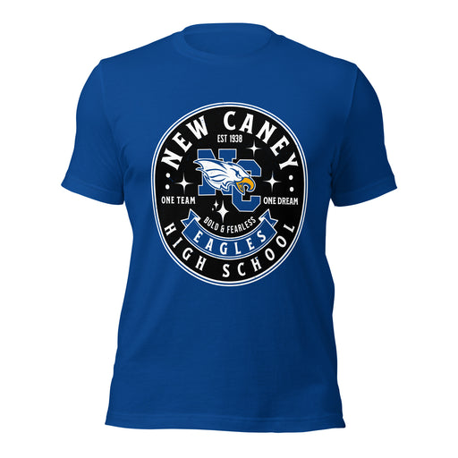 New Caney High School Eagles Royal Blue Premium Unisex T-shirt 215