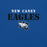 Close-up view of New Caney High School Eagles Royal Blue Premium Unisex T-shirt 017