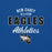 Close-up view of New Caney High School Eagles Royal Blue Premium Unisex T-shirt 034