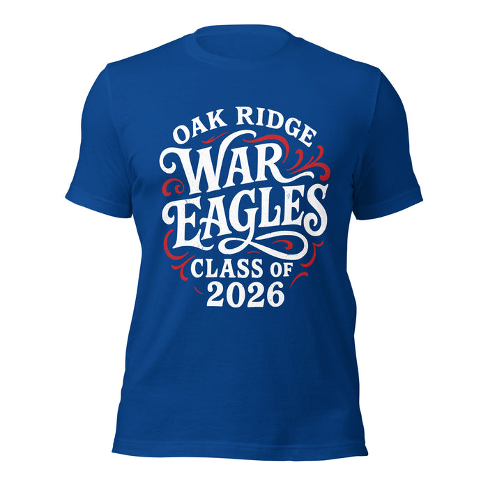 Oak Ridge High School War Eagles Royal Blue Premium Unisex T-shirt 254