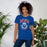 Woman wearing Oak Ridge High School War Eagles Royal Blue Premium Unisex T-shirt 213