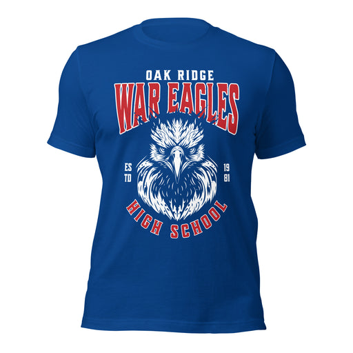 Oak Ridge High School War Eagles Royal Blue Premium Unisex T-shirt 213