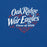Close-up view of Oak Ridge High School War Eagles Royal Blue Premium Unisex T-shirt 255