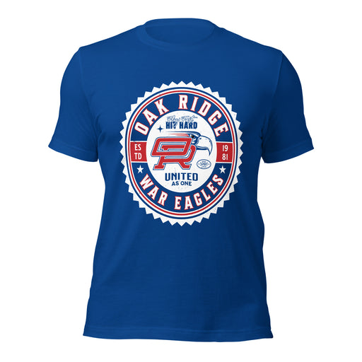 Oak Ridge High School War Eagles Royal Blue Premium Unisex T-shirt 203