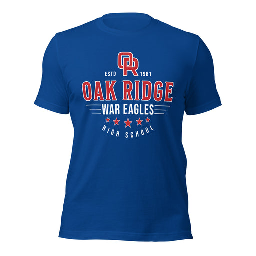 Oak Ridge High School War Eagles Royal Blue Premium Unisex T-shirt 217