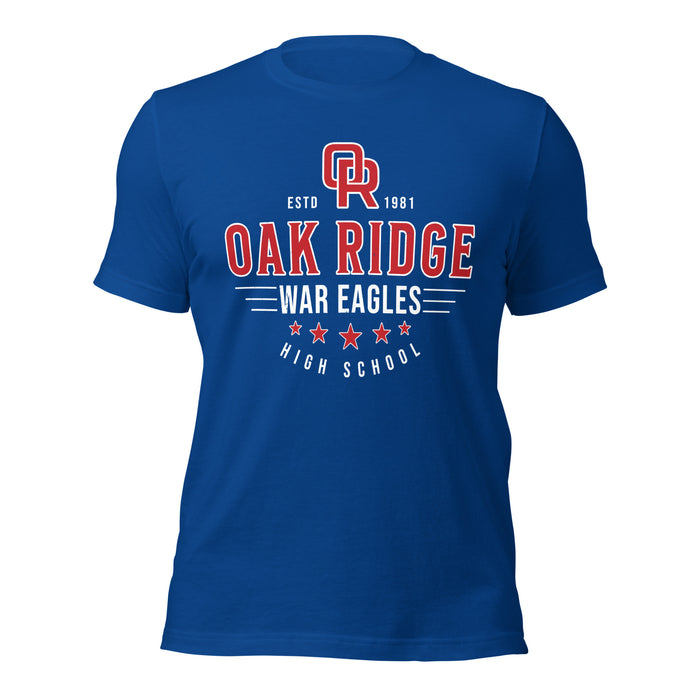 Oak Ridge High School War Eagles Royal Blue Premium Unisex T-shirt 217