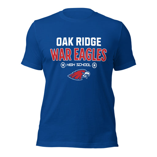 Oak Ridge High School War Eagles Royal Blue Premium Unisex T-shirt 003