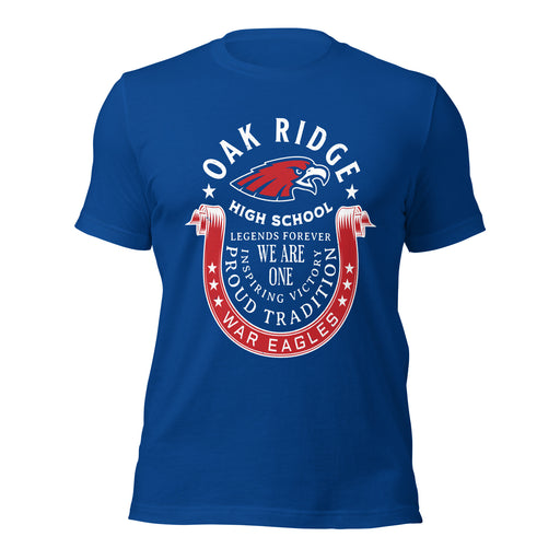 Oak Ridge High School War Eagles Royal Blue Premium Unisex T-shirt 229