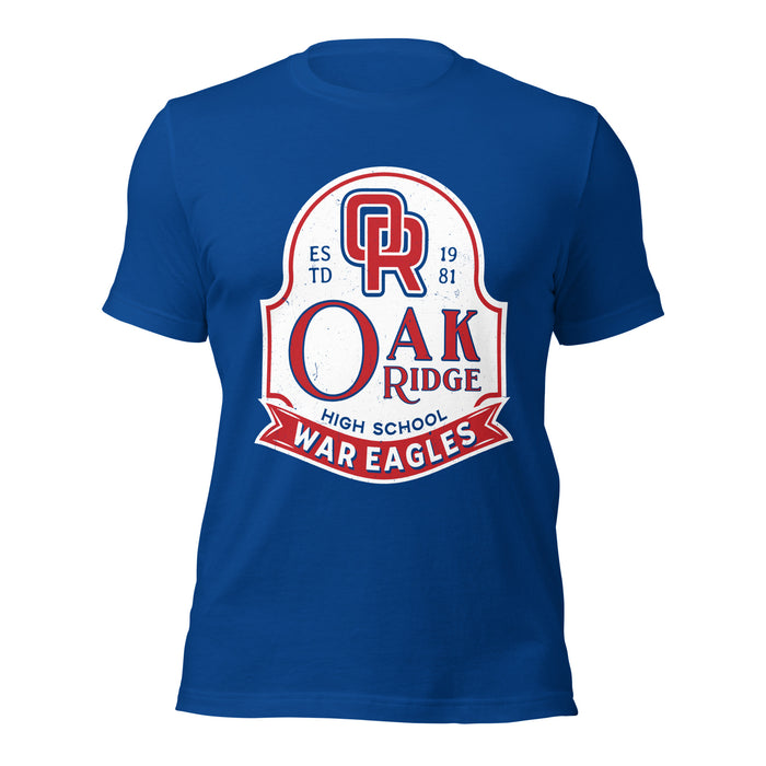 Oak Ridge High School War Eagles Royal Blue Premium Unisex T-shirt 219