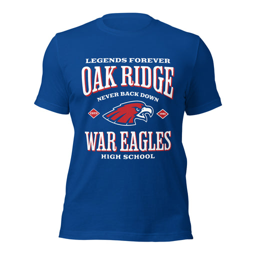 Oak Ridge High School War Eagles Royal Blue Premium Unisex T-shirt 230