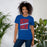 Woman wearing Oak Ridge High School War Eagles Royal Blue Premium Unisex T-shirt 241