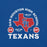 Close-up view of Sam Houston High School Texans Royal Blue Premium Unisex T-shirt 208