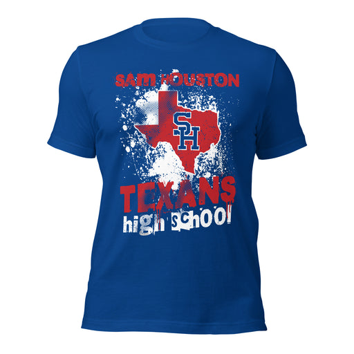 Sam Houston High School Texans Royal Blue Premium Unisex T-shirt 205