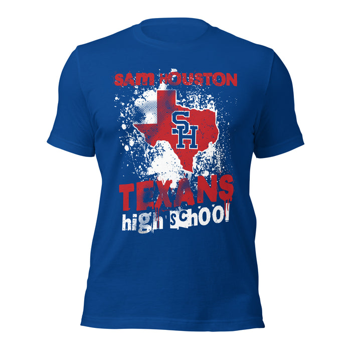 Sam Houston High School Texans Royal Blue Premium Unisex T-shirt 205