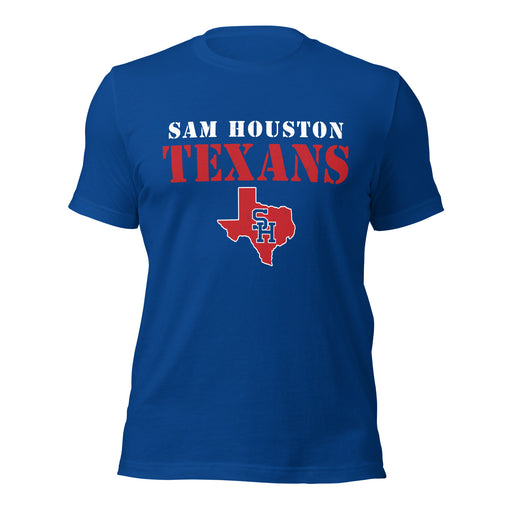 Sam Houston High School Texans Royal Blue Premium Unisex T-shirt 017