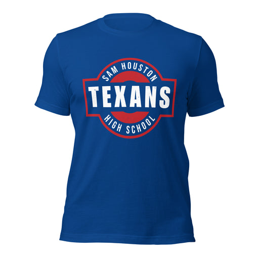 Sam Houston High School Texans Royal Blue Premium Unisex T-shirt 011
