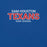 A blue graphic print featuring the text 'SAM HOUSTON TEXANS HIGH SCHOOL' in white and red lettering.