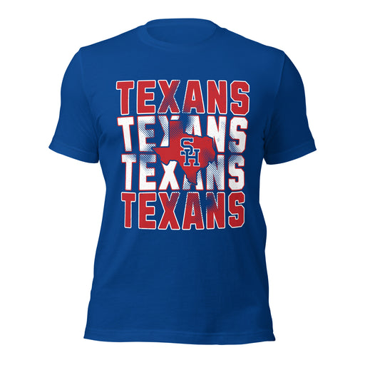 Sam Houston High School Texans Royal Blue Premium Unisex T-shirt 233