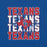 lose-up view of Sam Houston High School Texans Royal Blue Premium Unisex T-shirt 233