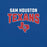 Close-up view of Sam Houston High School Texans Royal Blue Premium Unisex T-shirt 234