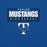 Close-up view of Taylor High School Mustangs Royal Blue Premium Unisex T-shirt 049