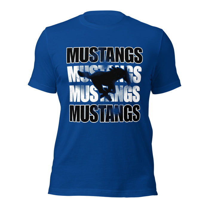 Taylor High School Mustangs Royal Blue Premium Unisex T-shirt 233