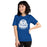 Woman wearing Taylor High School Mustangs Royal Blue Premium Unisex T-shirt 219