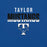 Close-up view of Taylor High School Mustangs Royal Blue Premium Unisex T-shirt 024