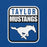 Close-up view of Taylor High School Mustangs Royal Blue Premium Unisex T-shirt 001