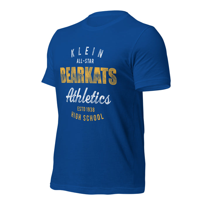 Klein High School Bearkats Premium Royal Unisex T-shirt 34a