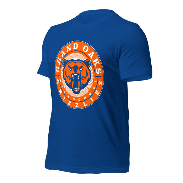 Grand Oaks High School Grizzlies Premium Royal Unisex T-shirt 02a