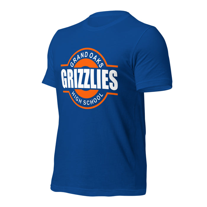 Grand Oaks High School Grizzlies Premium Royal Unisex T-shirt 11a