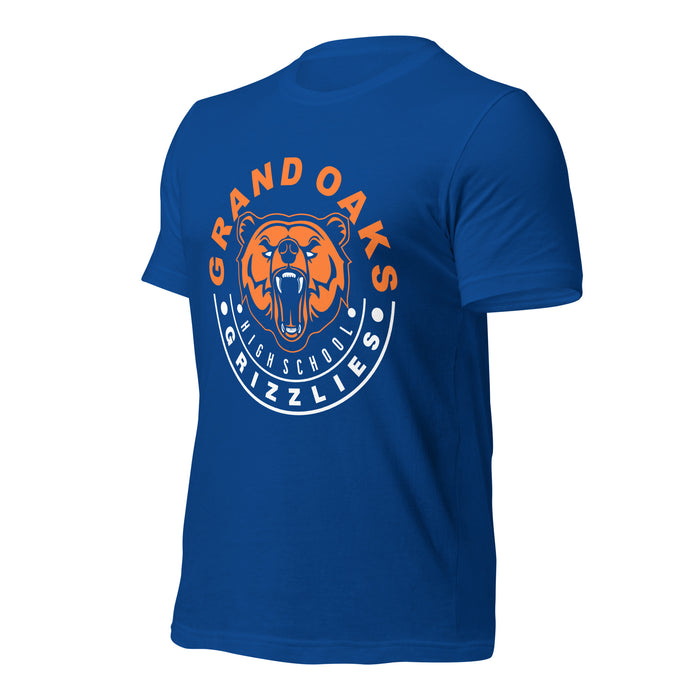 Grand Oaks High School Grizzlies Premium Royal Unisex T-shirt 19a