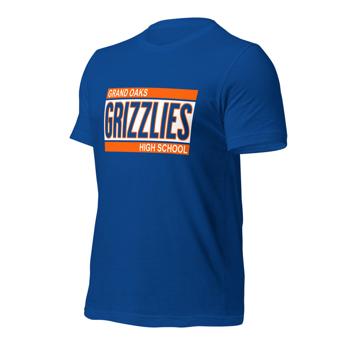 Grand Oaks High School Grizzlies Premium Royal Unisex T-shirt 72a