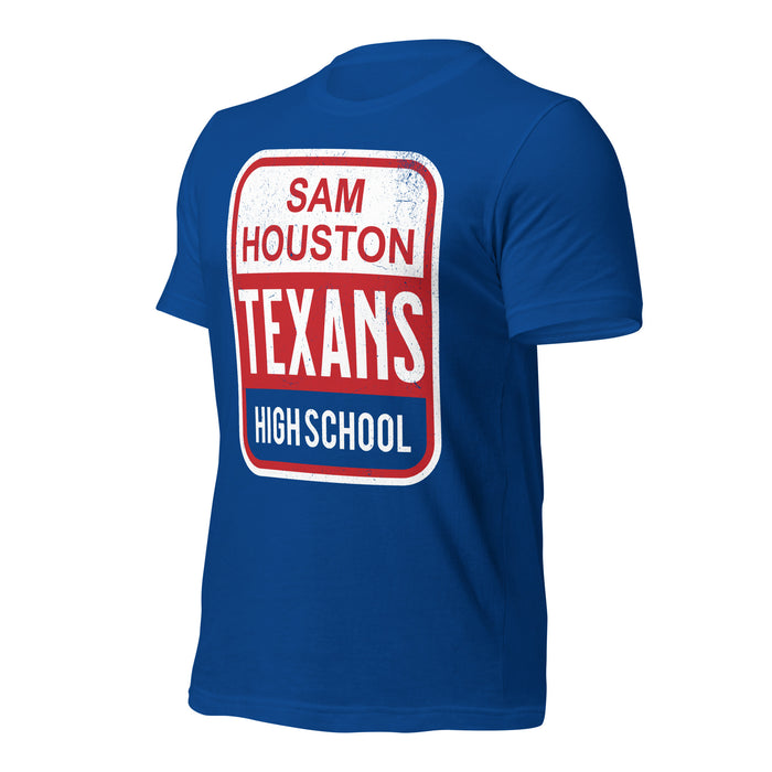 Sam Houston High School Texans Royal Blue Premium Unisex T-shirt 001a