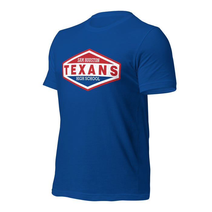 Sam Houston High School Texans Royal Blue Premium Unisex T-shirt 009a