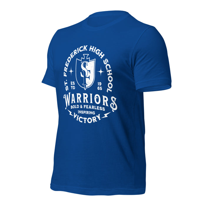 St. Frederick High School Warriors Royal Blue Premium Unisex T-shirt 206a