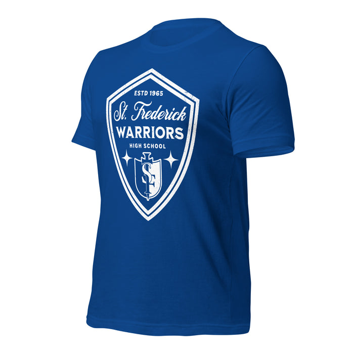 St. Frederick High School Warriors Royal Blue Premium Unisex T-shirt 225a