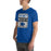 Man wearing Dekaney High School Wildcats Royal Blue Premium Unisex T-shirt 001