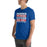 Man wearing Dickinson High School Gators Royal Blue Premium Unisex t-shirt 238