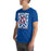 Man wearing Duncanville High School Panthers Royal Blue Premium Unisex T-shirt 236