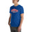 Man wearing Duncanville High School Panthers Royal Blue Premium Unisex T-shirt 009