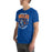 Man wearing Grand Oaks High School Grizzlies Premium Royal Blue Unisex T-shirt 204